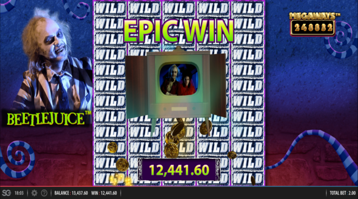 Beetlejuice Megaways slot screenshot